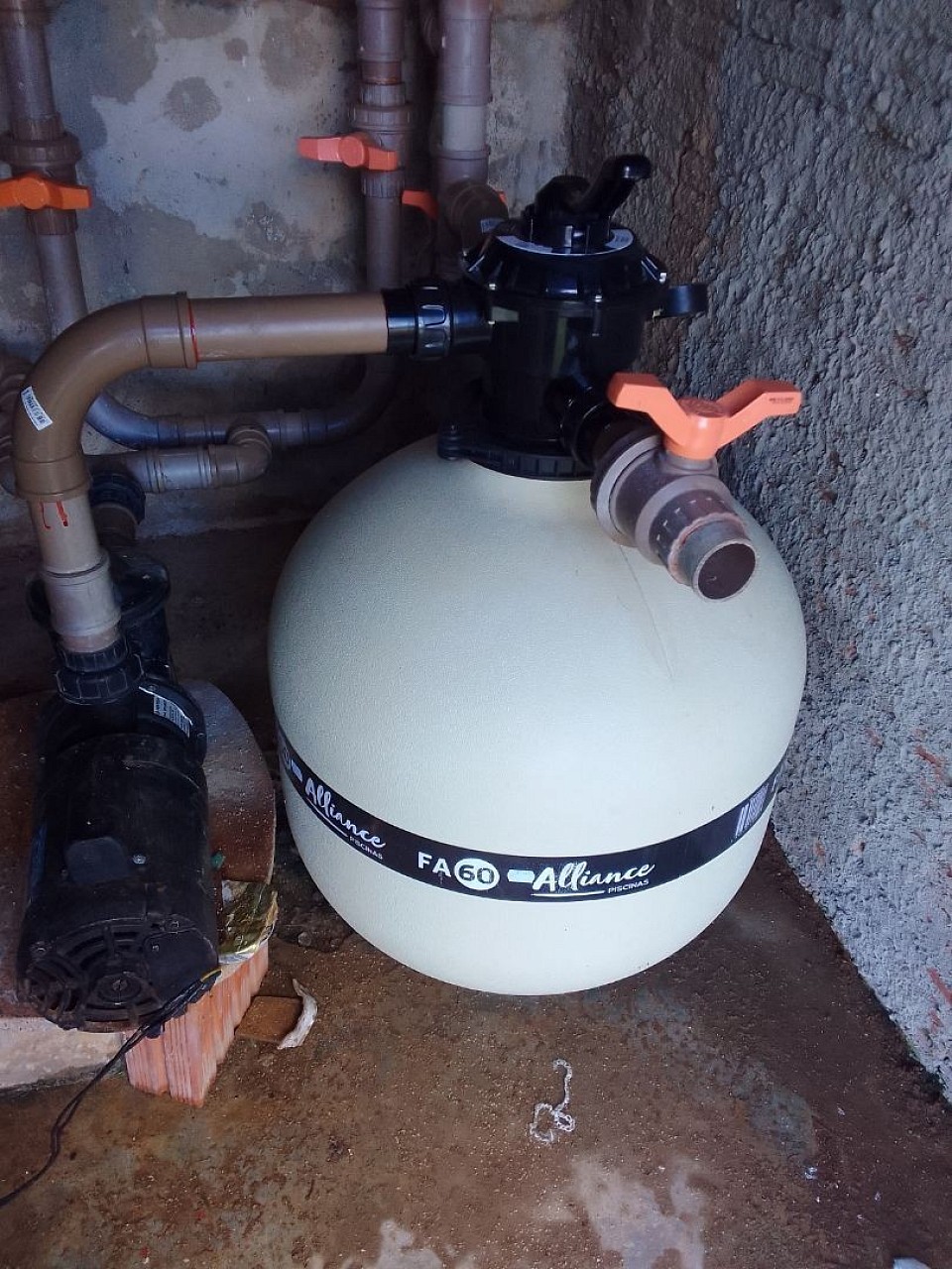 Instalação filtro de piscina novo
